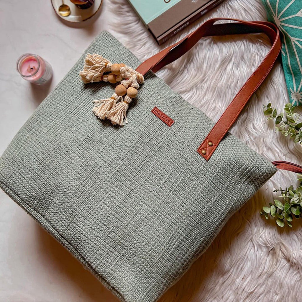 Timeless taupe everyday tote
