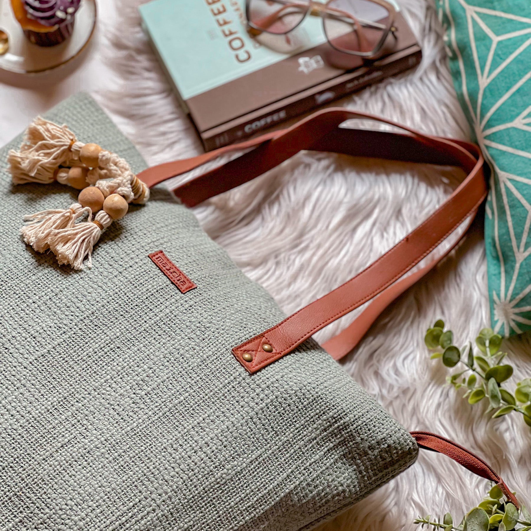 Timeless taupe everyday tote