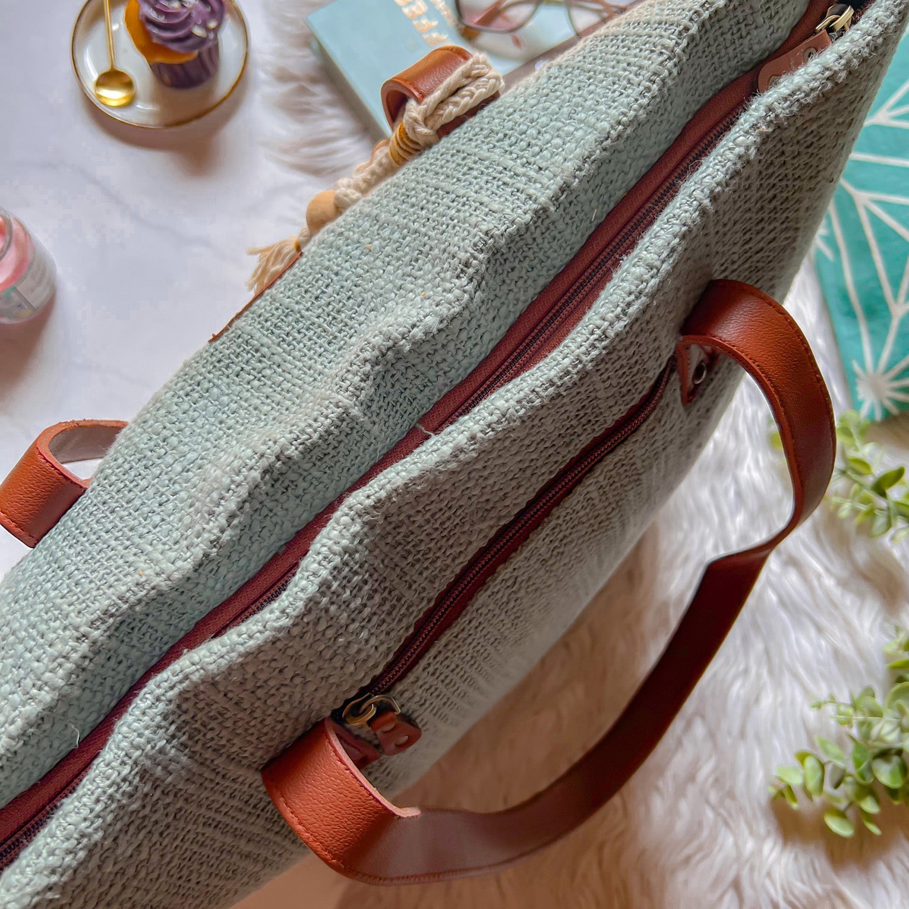 Timeless taupe everyday tote