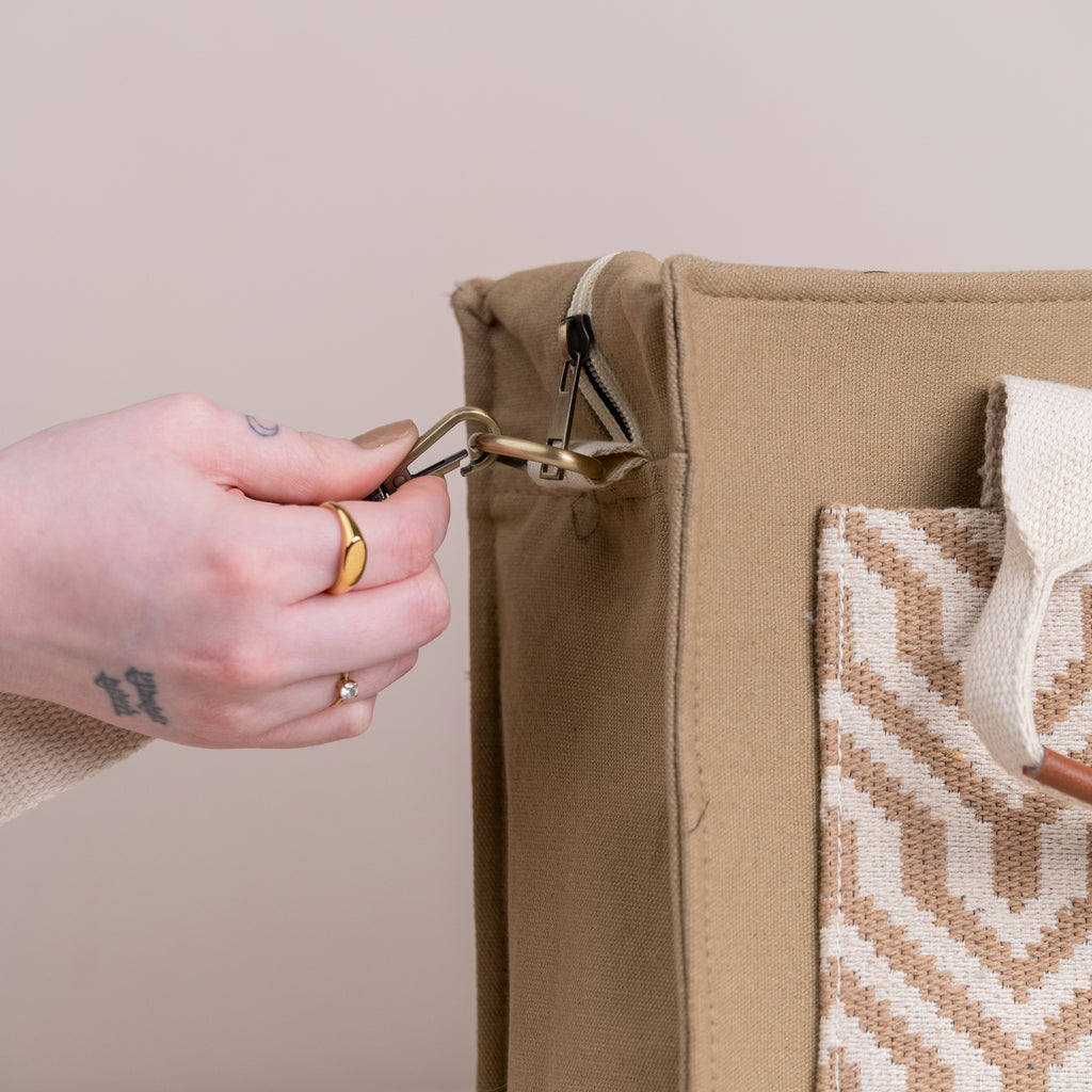 Walnut Weave Canvas Tote Bag