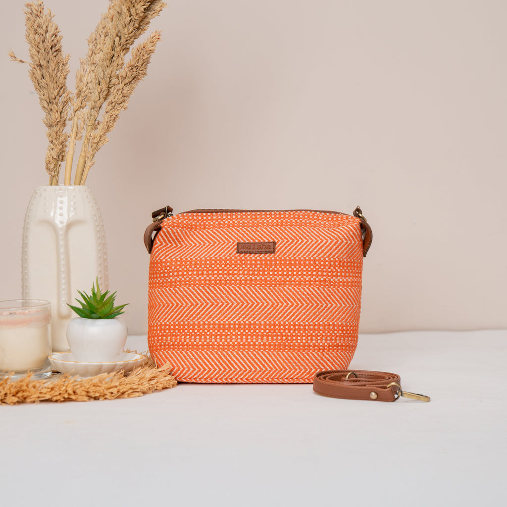 Tangerine Twist Pouch / Sling Bag