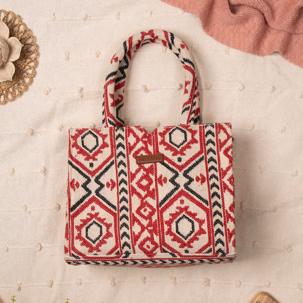 Crimson Charm Box Bag (MEDIUM)