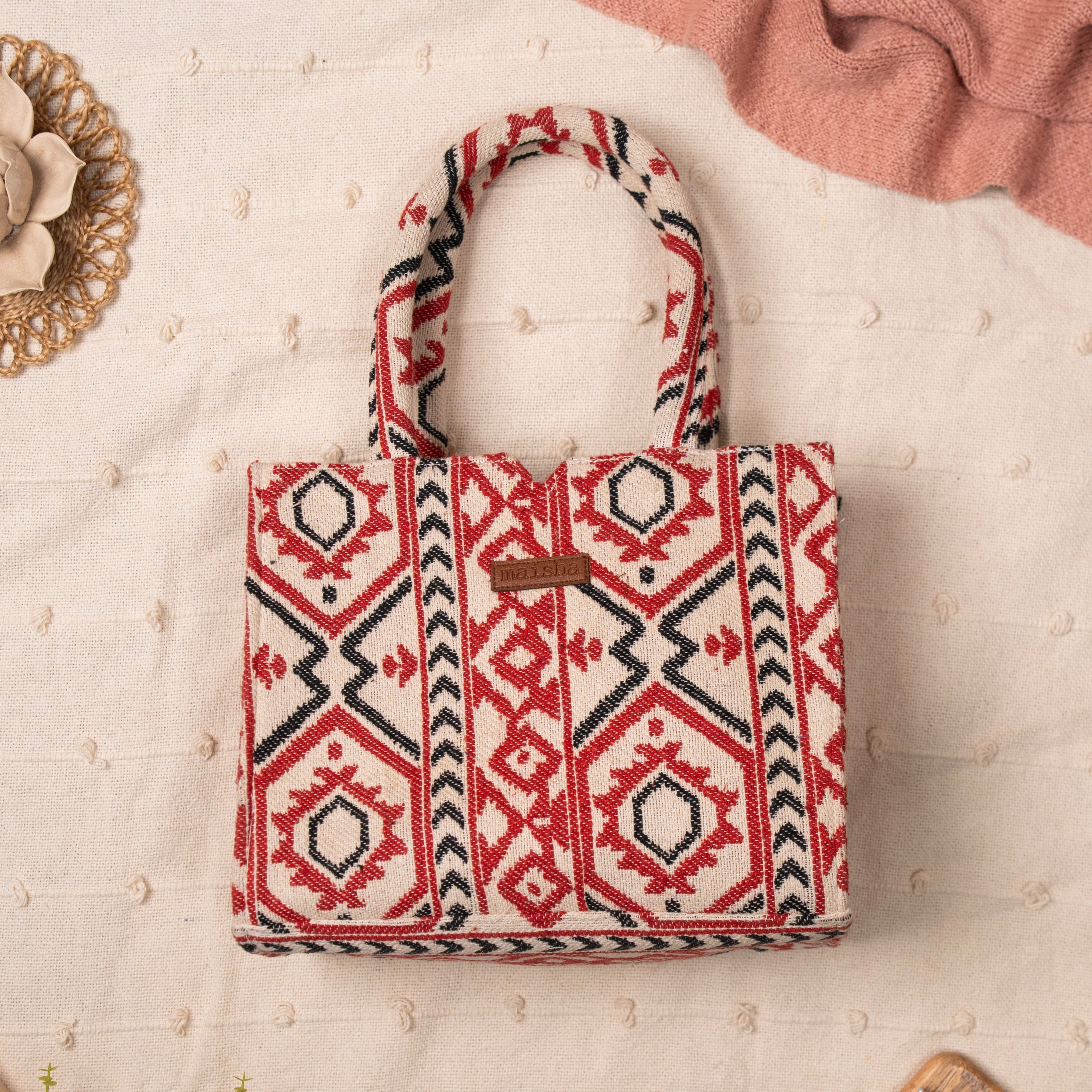 Crimson Charm Box Bag (MEDIUM)