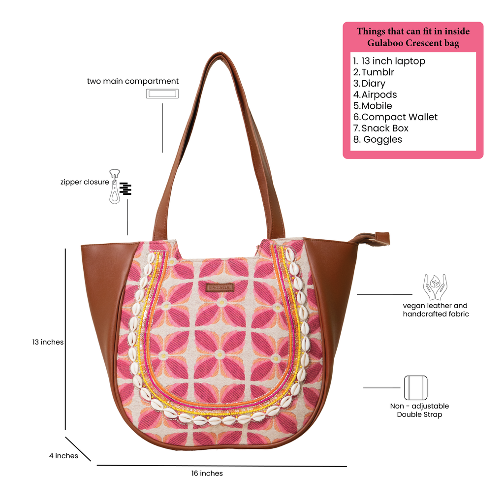 Gulaabo Crescent Bag