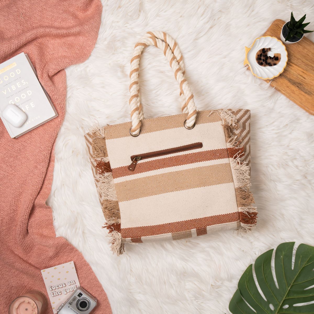 Sandy Hues Beach Tote Bag