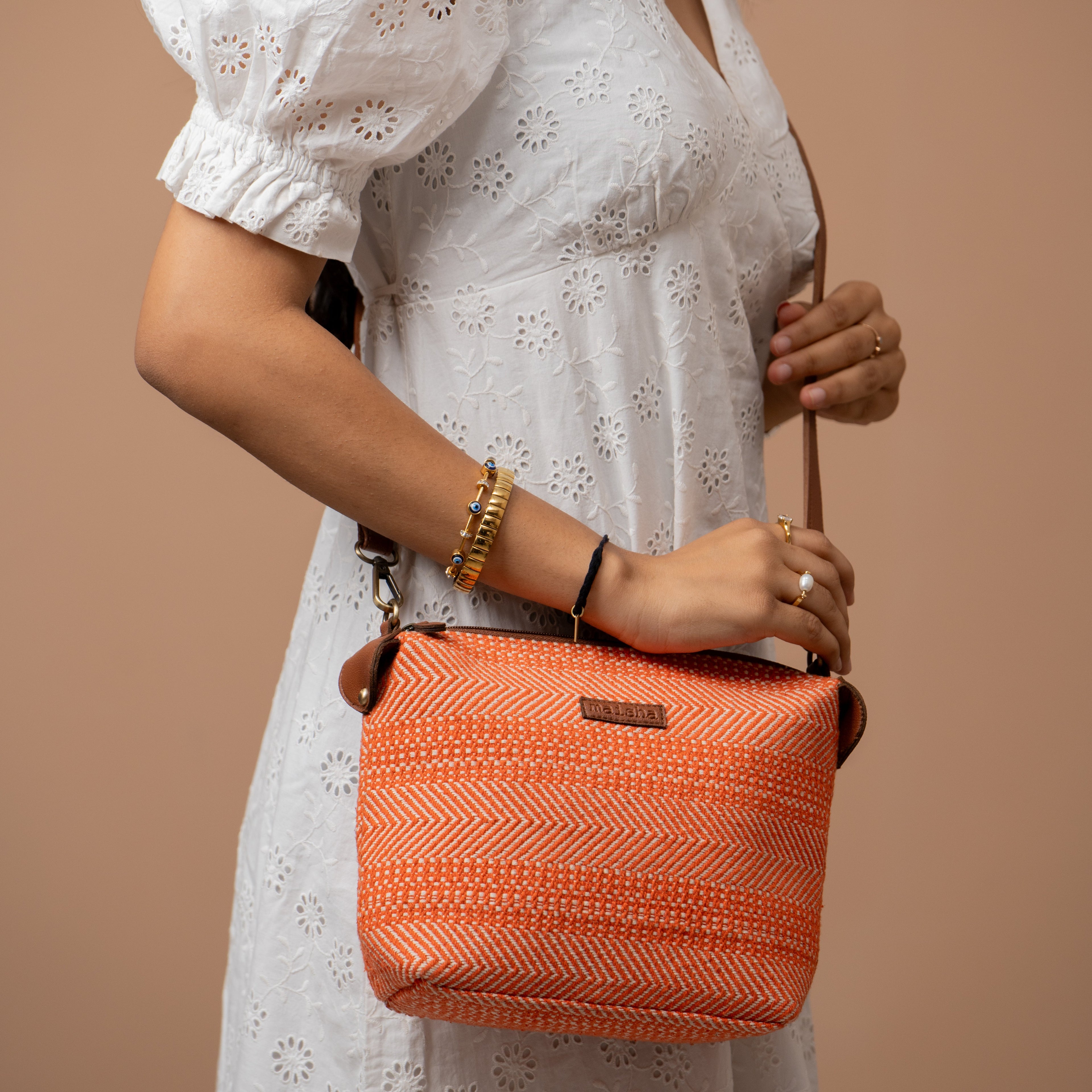 Tangerine Twist Pouch / Sling Bag