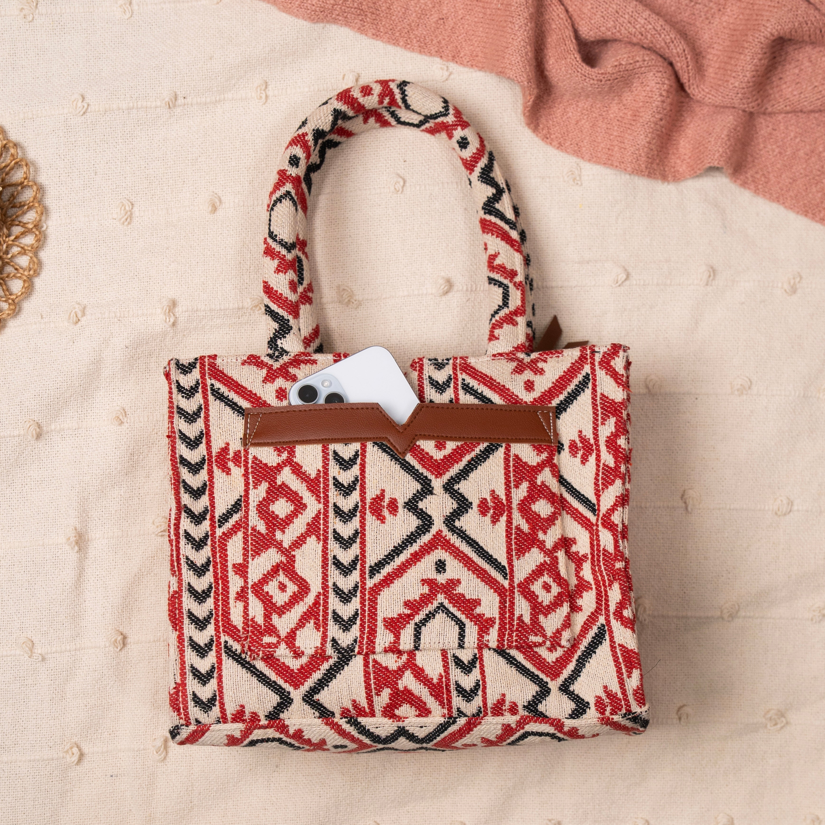 Crimson Charm Box Bag (MEDIUM)