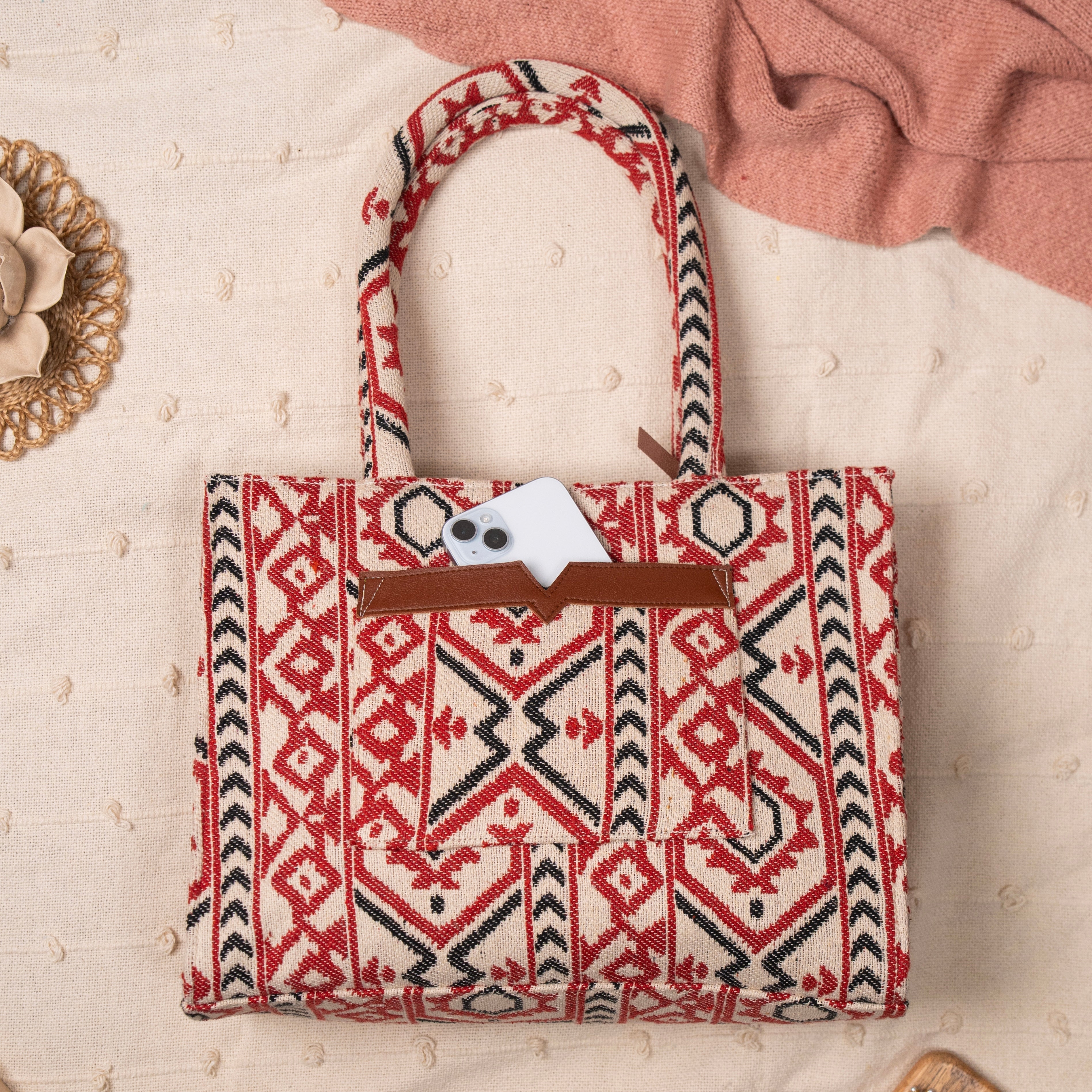 Crimson Charm Box Bag (LARGE)