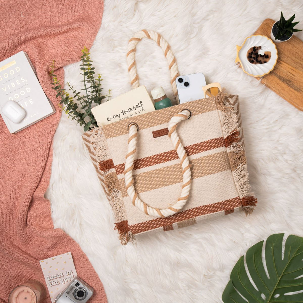 Sandy Hues Beach Tote Bag