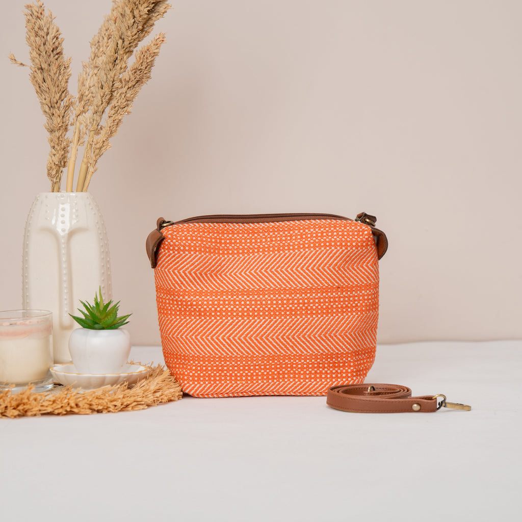 Tangerine Twist Pouch / Sling Bag