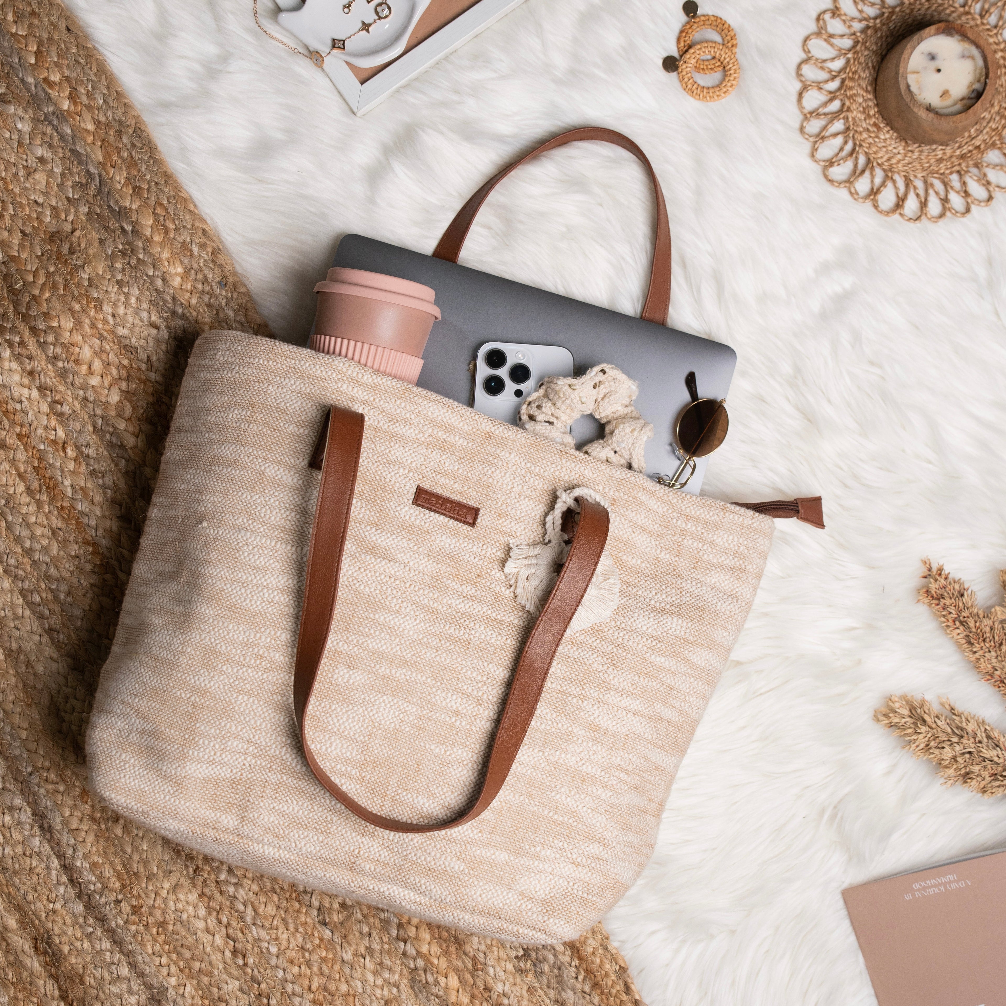 Beige Beauty Everyday Tote