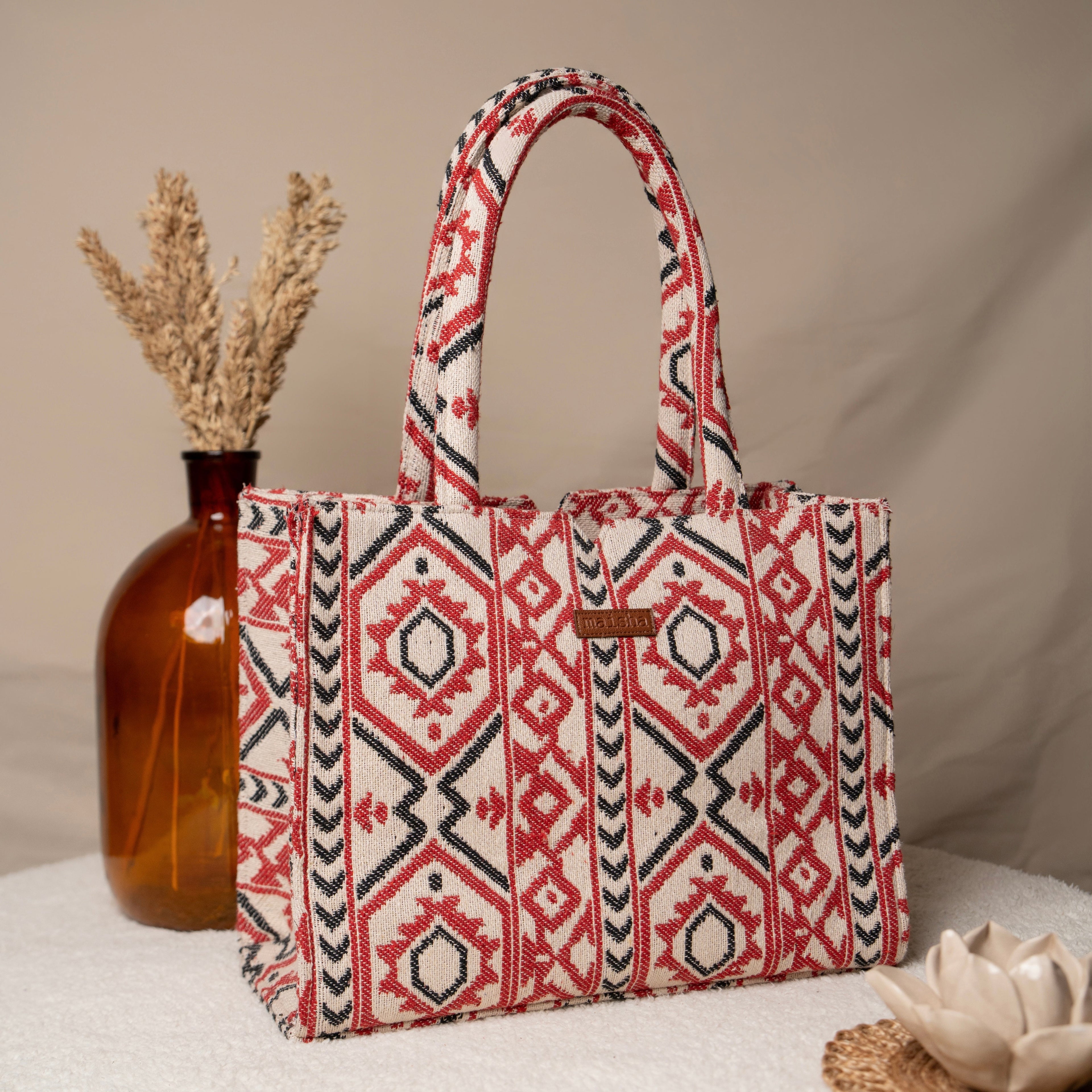 Crimson Charm Box Bag (LARGE)