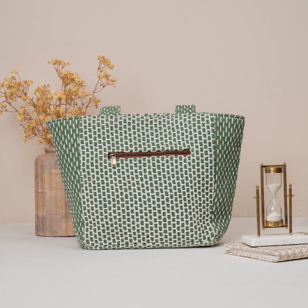 Olive Maze Utility Bag