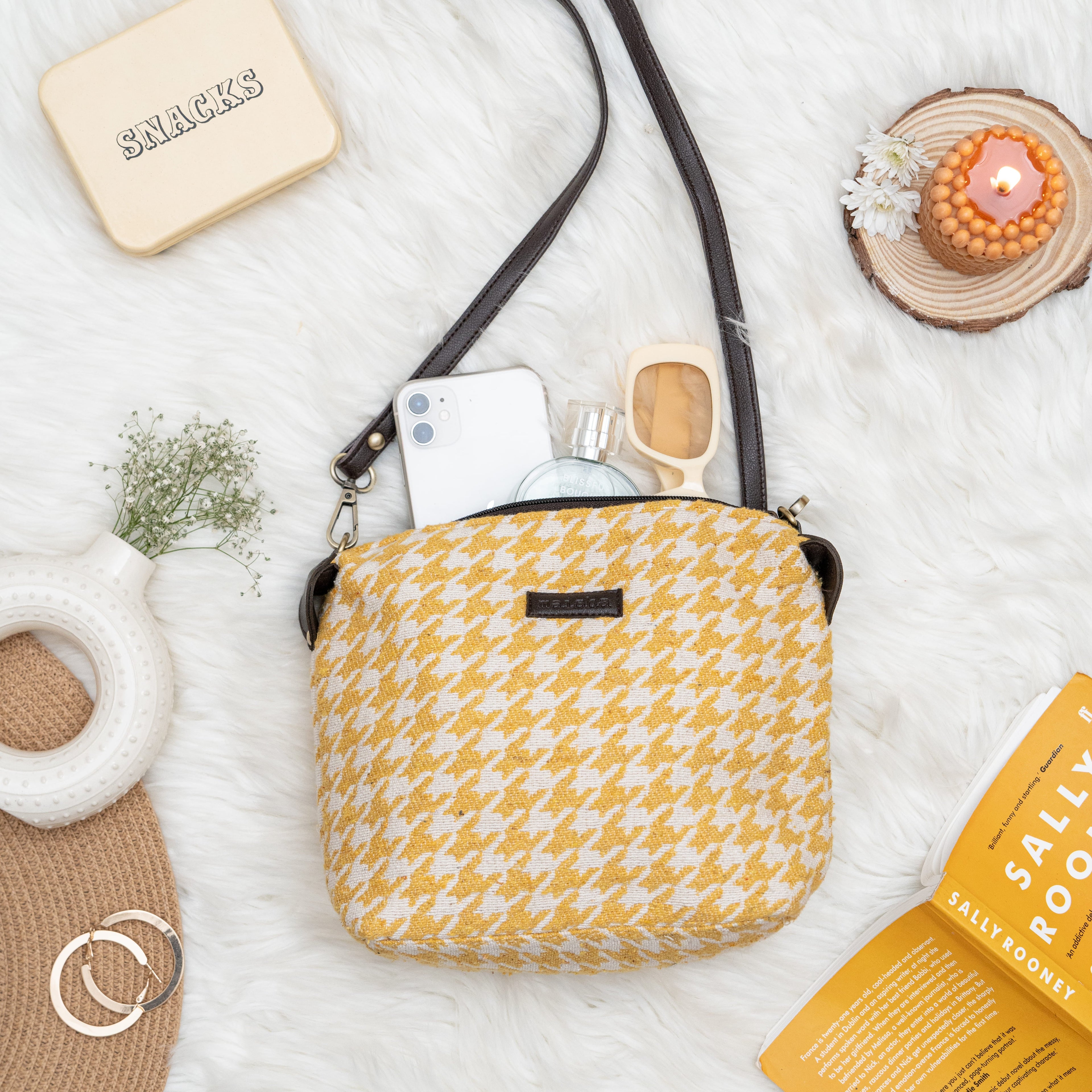 Lemon Poptart Pouch / Sling Bag