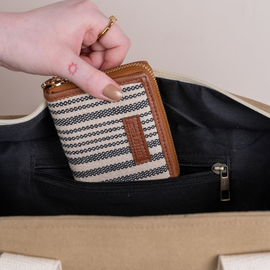 Walnut Weave Canvas Tote Bag