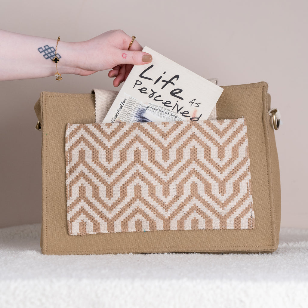 Walnut Weave Canvas Tote Bag