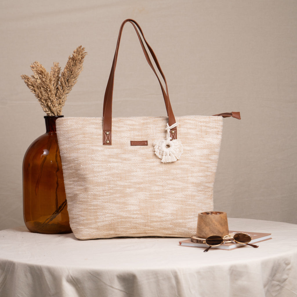 Beige Beauty Everyday Tote