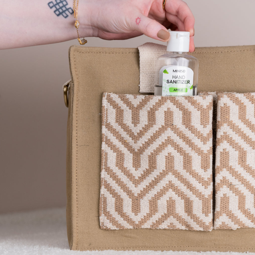 Walnut Weave Canvas Tote Bag