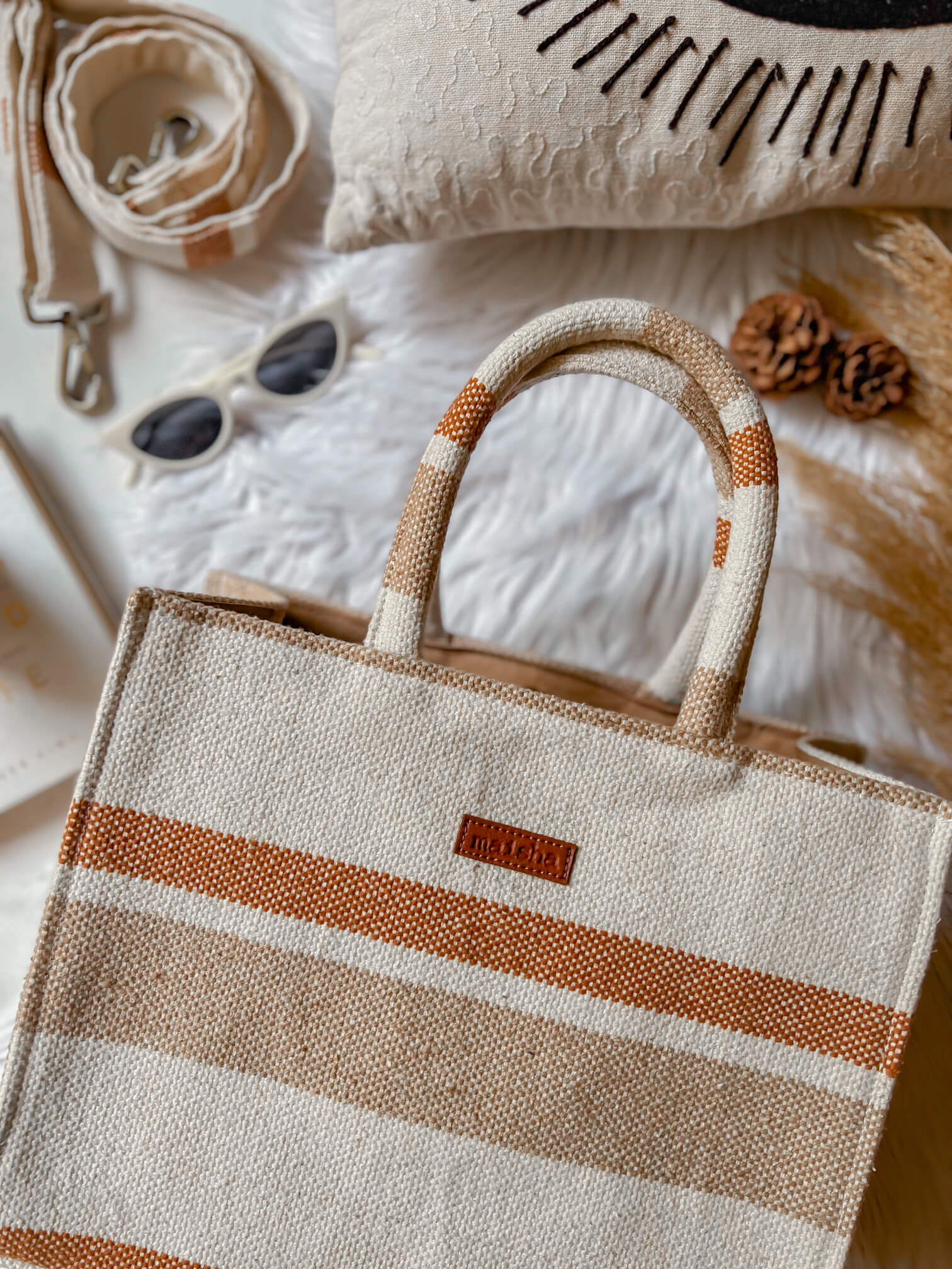 Vintage Brown Box Bag (MEDIUM)