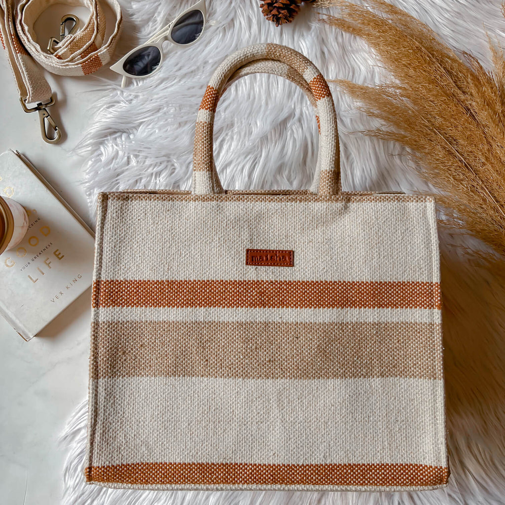 Vintage Brown Box Bag (MEDIUM)