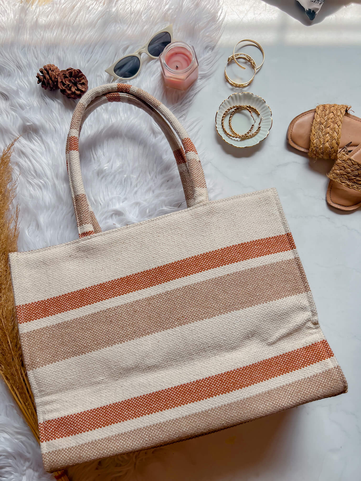 Vintage Brown Box Bag (LARGE)