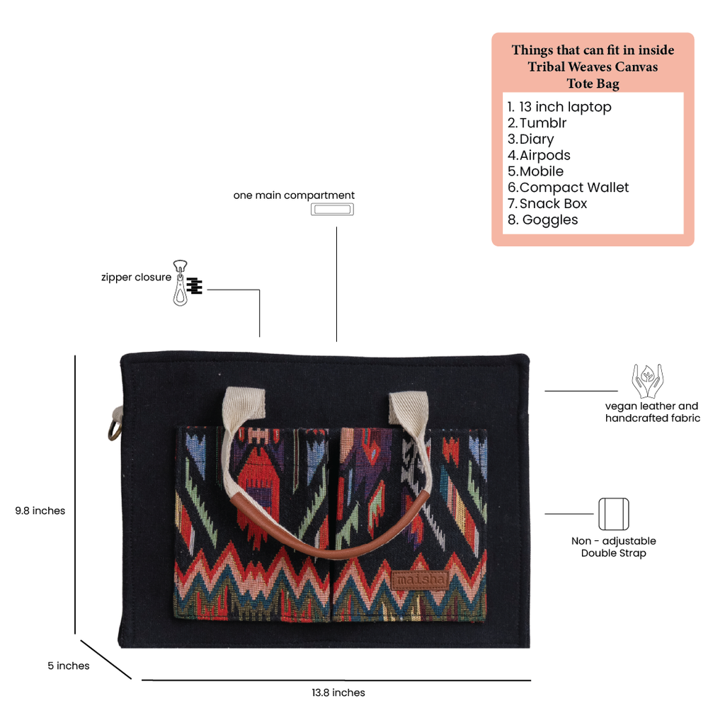 Tribal Weaves Canvas Tote Bag