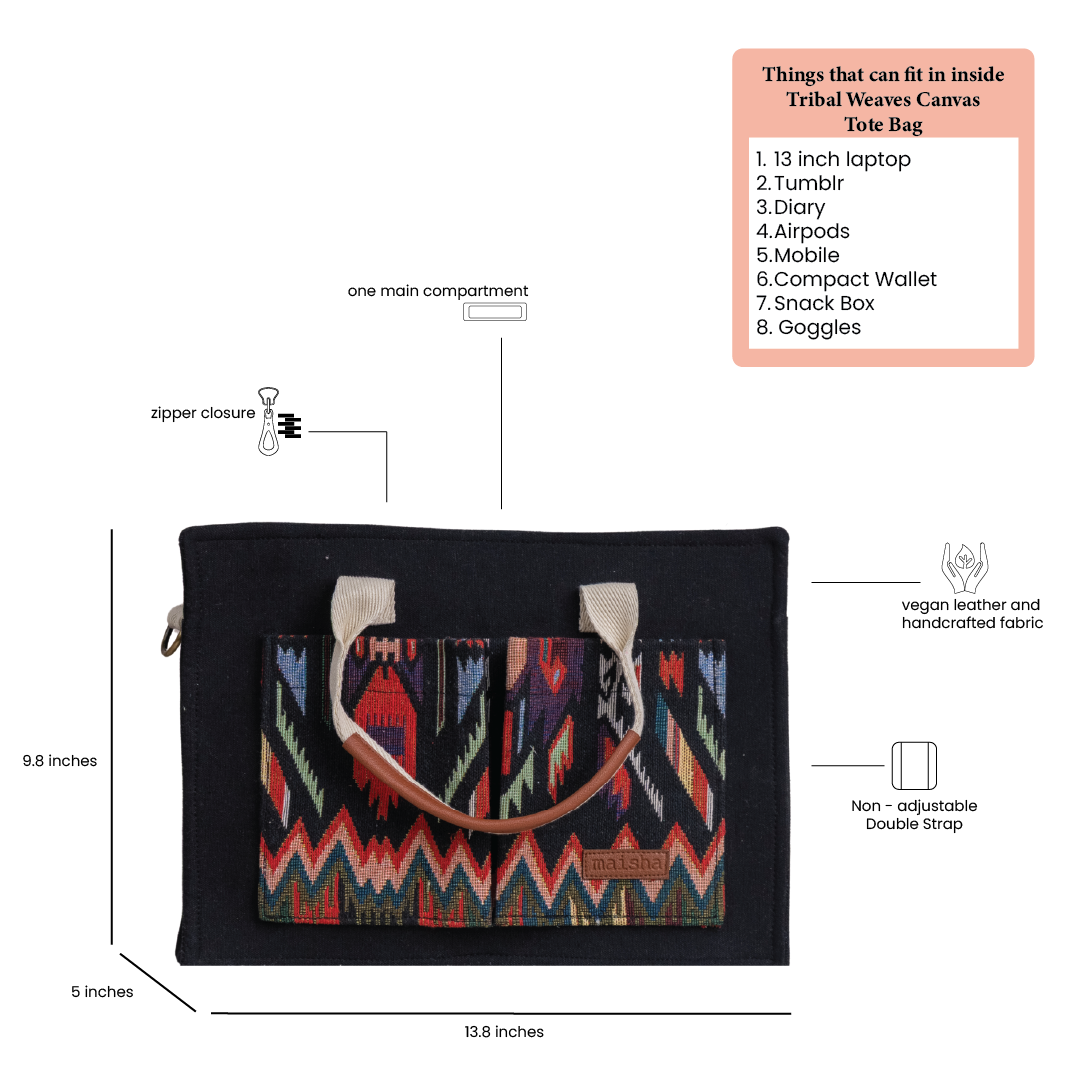 Tribal Weaves Canvas Tote Bag